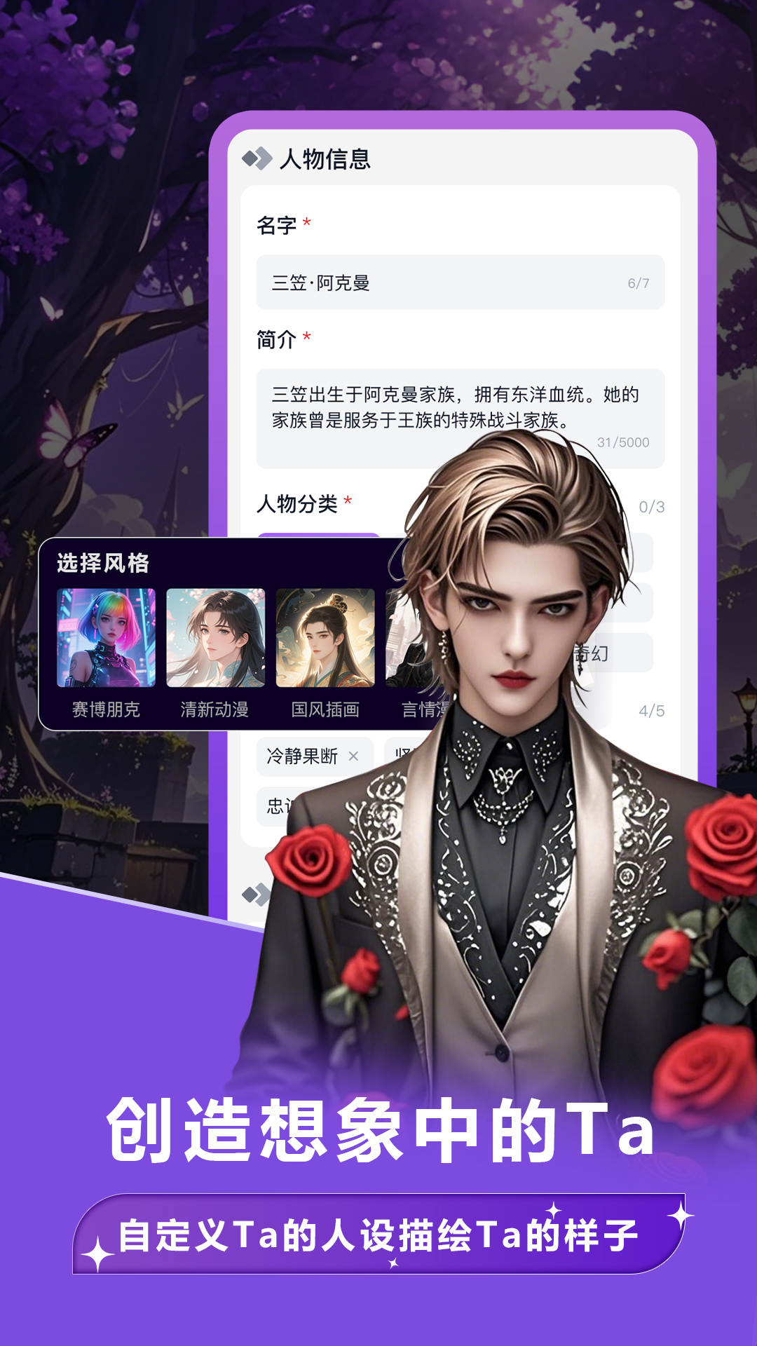 创建想象中的TA